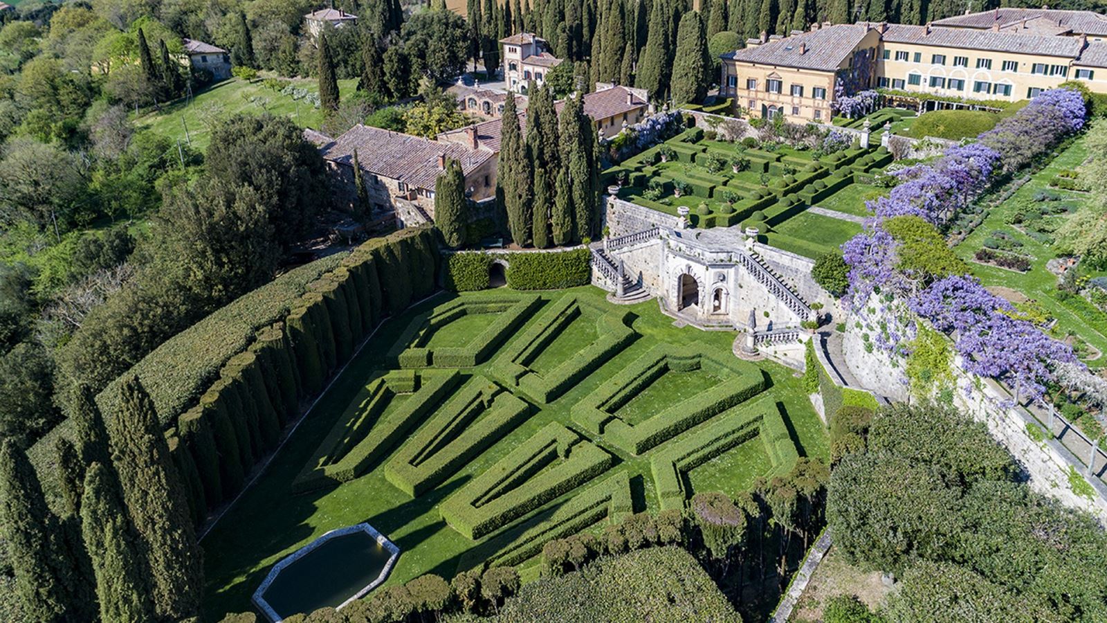 Jardin de la Villa La Foce, Sienne